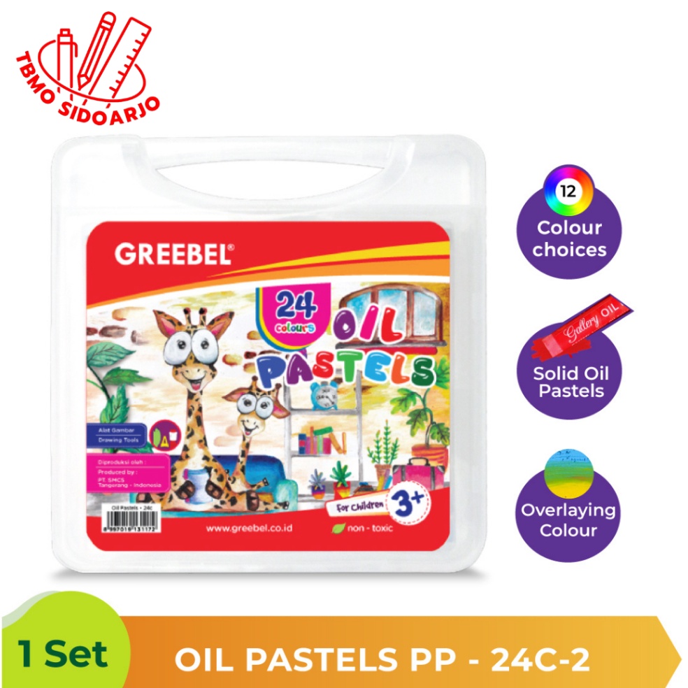 

TBMO Oil Pastel Crayon Greebel 24 Warna KODE C5P2