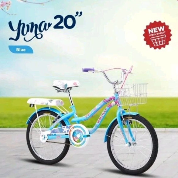 Sepeda CTB Wimcycle Yuna Ukuran 20 Sepeda Kota Keranjang Anak Perempuan Remaja
