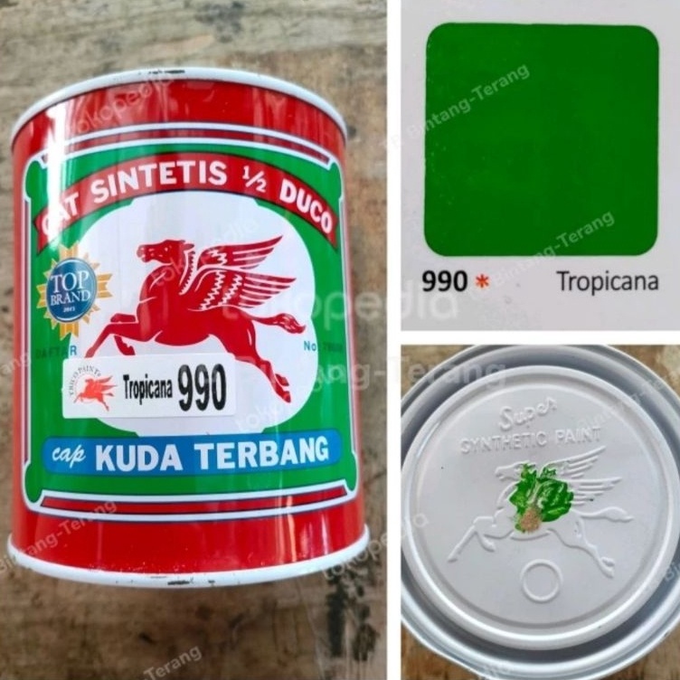 

KODE X4C Kuda Terbang 99 Tropicana Cat Minyak Besi Kayu 1 Kg