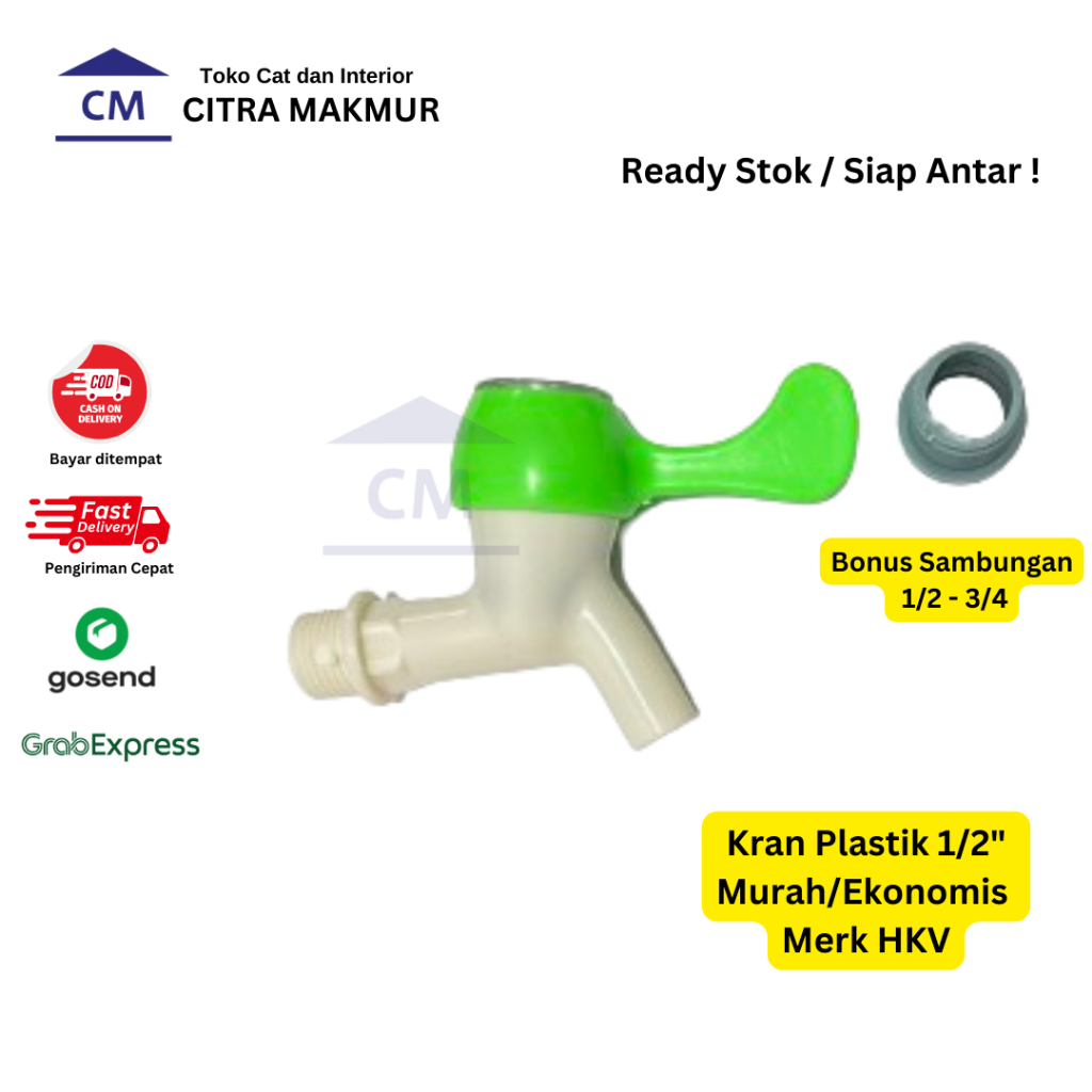 Kran Air Murah PVC Ekonomis Merk HKV