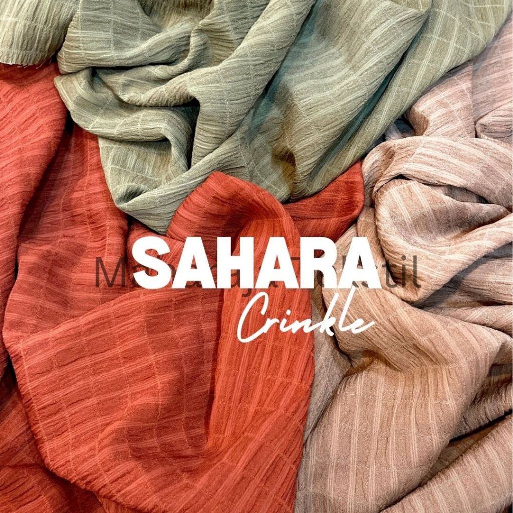 Kain Crinkle Sahara / Crinkle  Stertch Premium / Bahan Crinkle