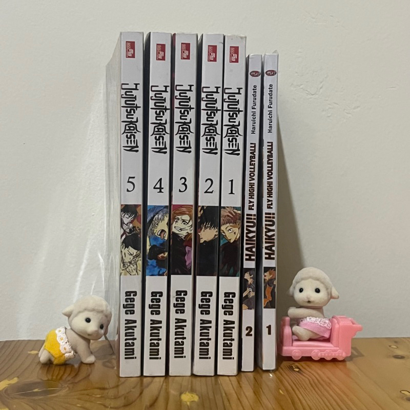 preloved komik anime - jujutsu kaisen, haikyuu