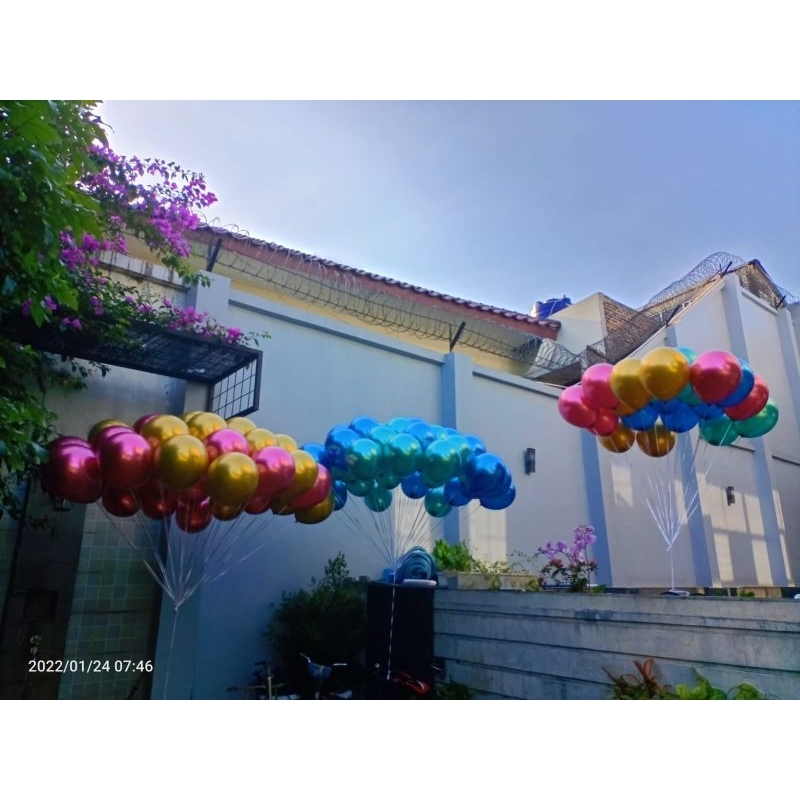 BALON GAS CHROME|BALON HELIUM MEWAH|BALON GAS|BALON TERBANG