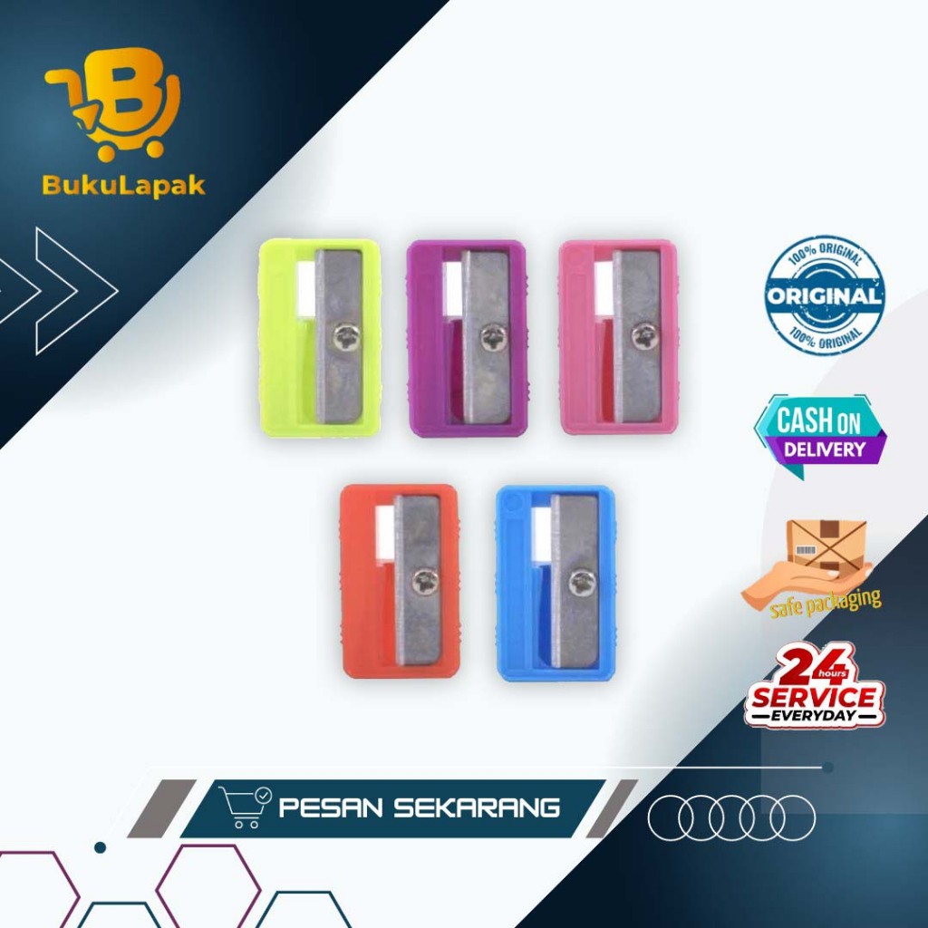 

Standard Colorful Sharpener Happy Pencil Isi 5 pcs / Set Mix Color ( Rautan / Peruncing Pensil )