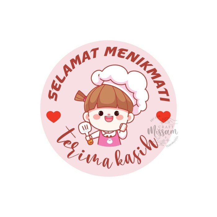 

Sticker Label Terima Kasih Selamat Menikmati 500pc Stiker Label Seal Makanan