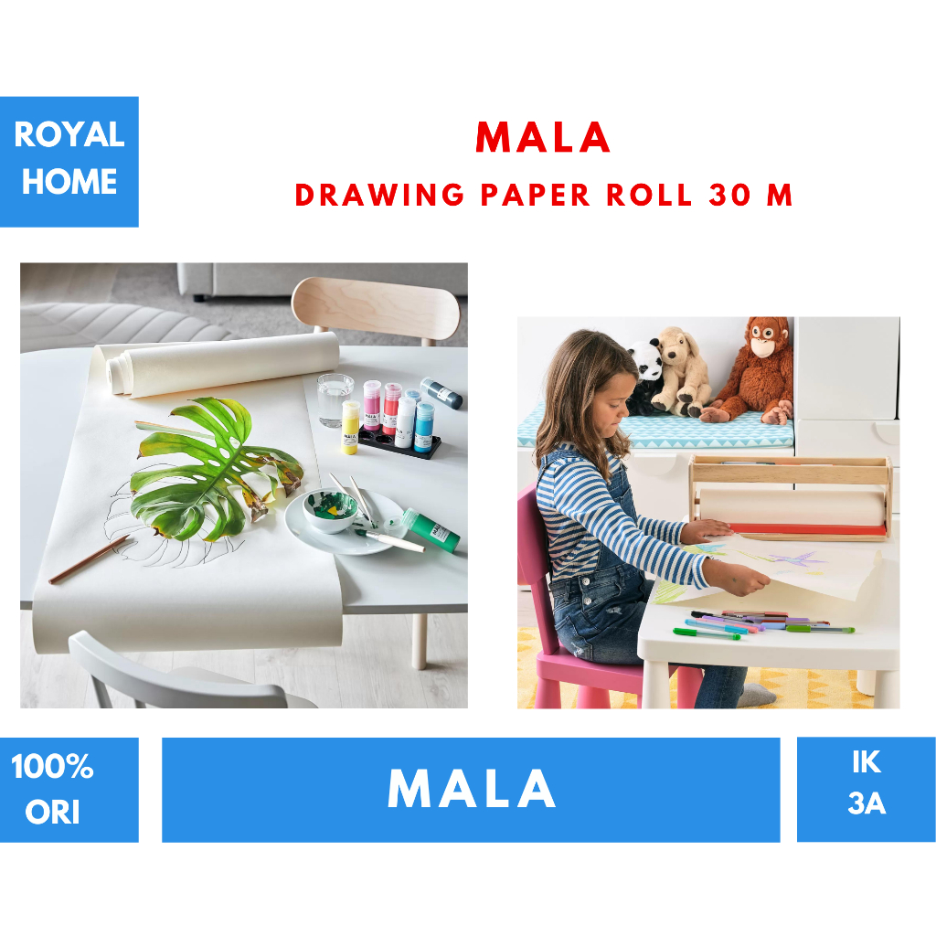 

IKMala Rol Kertas Lukis Drawing Paper Roll 30Mtr