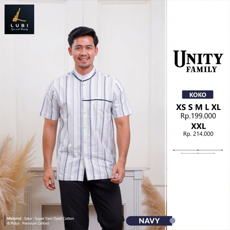 Sarimbit Unity Family Navy by Lubi