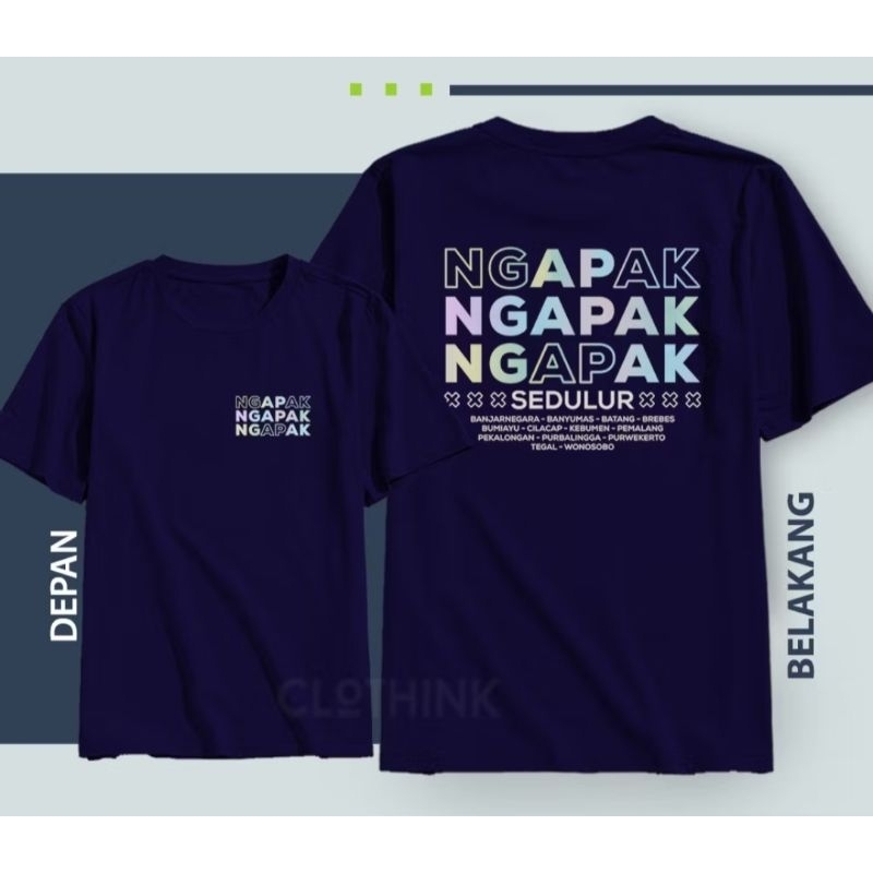 KAOS PRIA WANITA KEREN BISA COD// NGAPAK NGAPAK NGAPAK