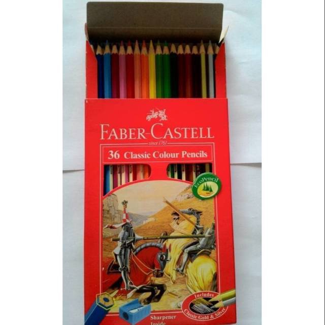 

SPESIAL Pensil Warna Classic Faber Castell 36 Warna Color Pencil