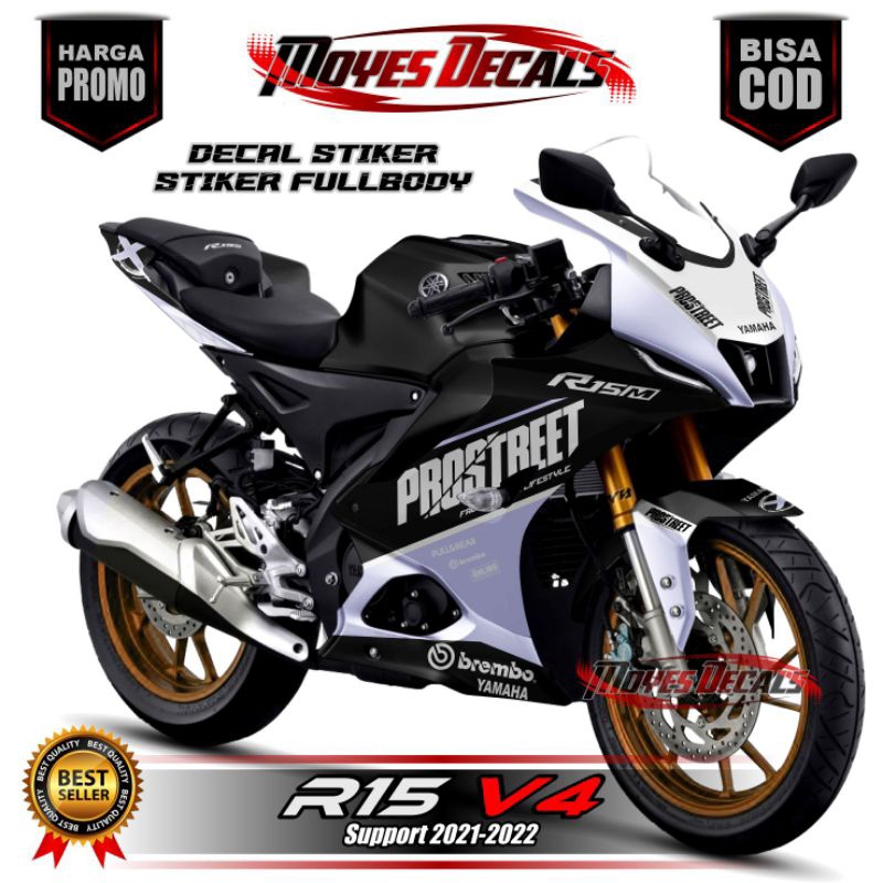 Decal Yamaha R15 V4 Stiker FULLBODY //Yamaha R15 V4 VARIASI PROSTREET