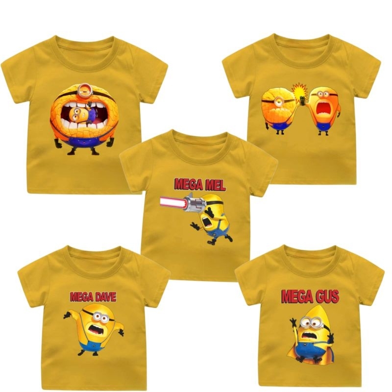Kaos atasan anak laki-laki dan perempuan ANAK DAN DEWASA SPESIAL MINION DESPICABLE SPESIAL WARNA KUN