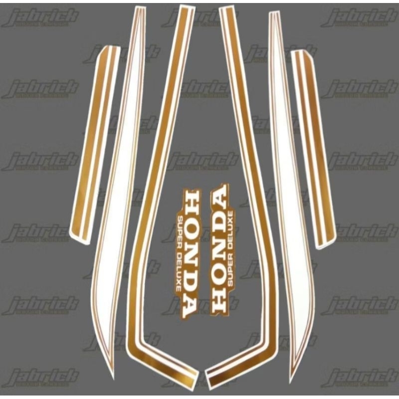 Striping Lis Stiker Body Standar ori Motor Honda GL 100 GL 125