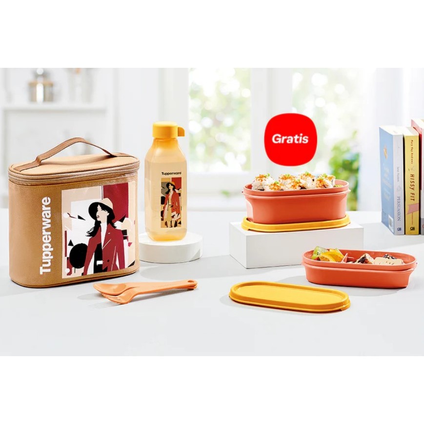 ms sporty / ms stylish kotak bekal tupperware
