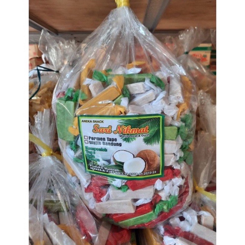 

SPESIAL READY 5KG PERMEN TAPE SUWAR SUWIR PERMEN TAPE WARNA WARNI