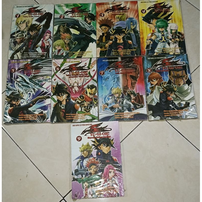 komik yu - gi - oh ! 5ds set vol 1-9 original segel