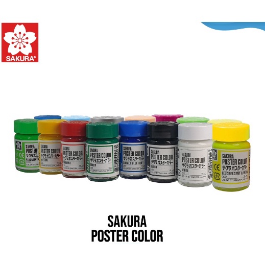 

SPESIAL BULAN INI Cat Poster Sakura 15ml Poster Color ORIGINAL FLOURESCENT