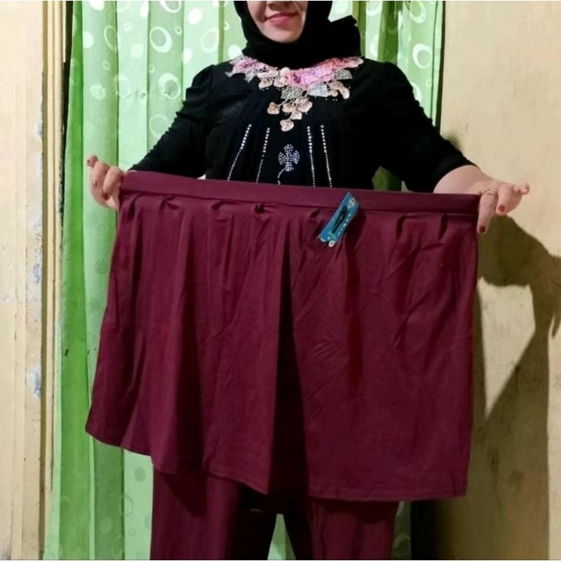 BIG SALE BIG PROMO Legging rok import jumbo terbaru//Legging rok senam wanita termurah//Legging