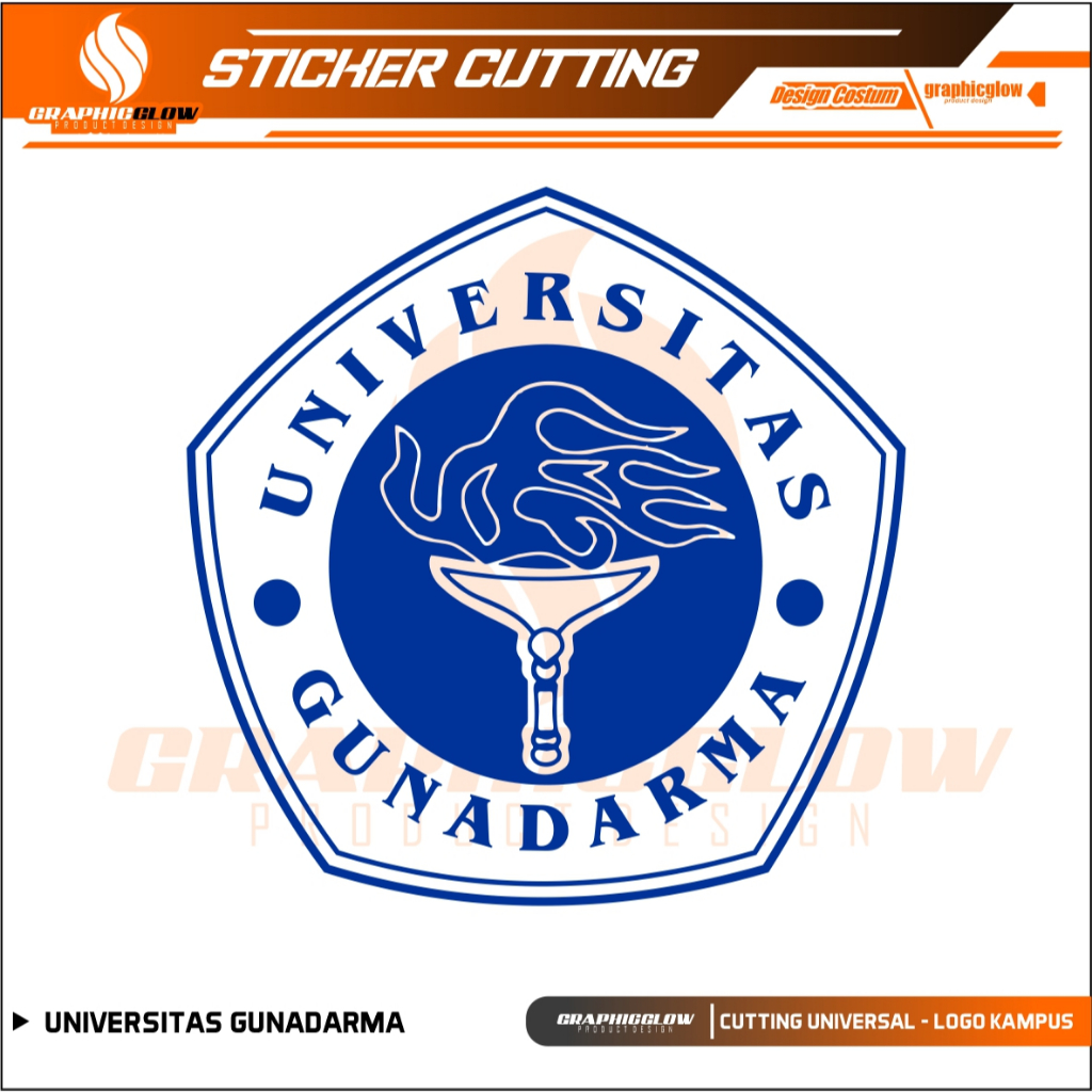 

STIKER KAMPUS STICKER UNIVERSITAS GUNADARMA KACA MOBIL BUKU LAPTOP HP