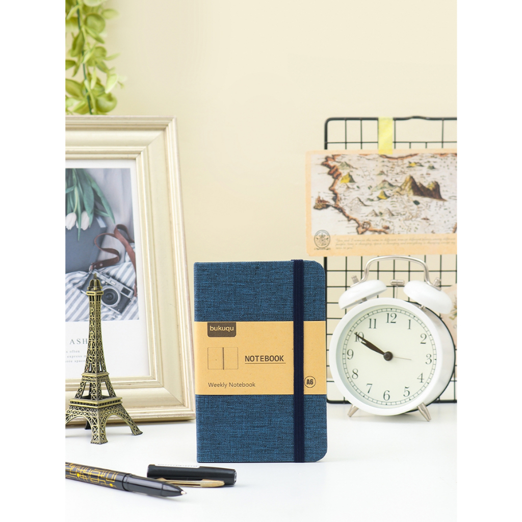 

bukuqu Denim Notebook Uk A6 Navy, Weekly
