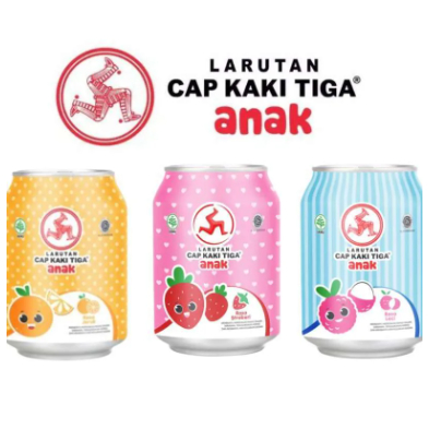 

LARUTAN CAP KAKI TIGA ANAK KALENG 250ML - RANDOM**