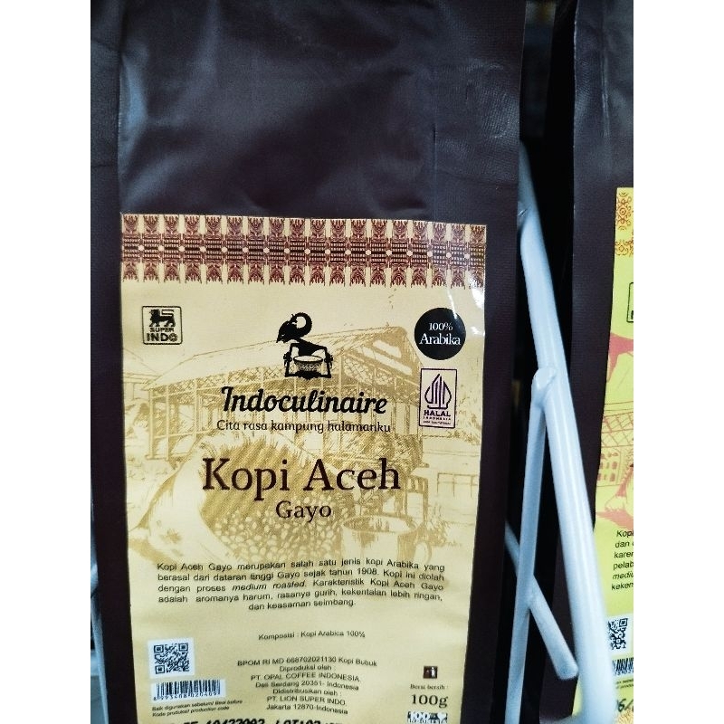

Indoculinaire Kopi Aceh 100gr