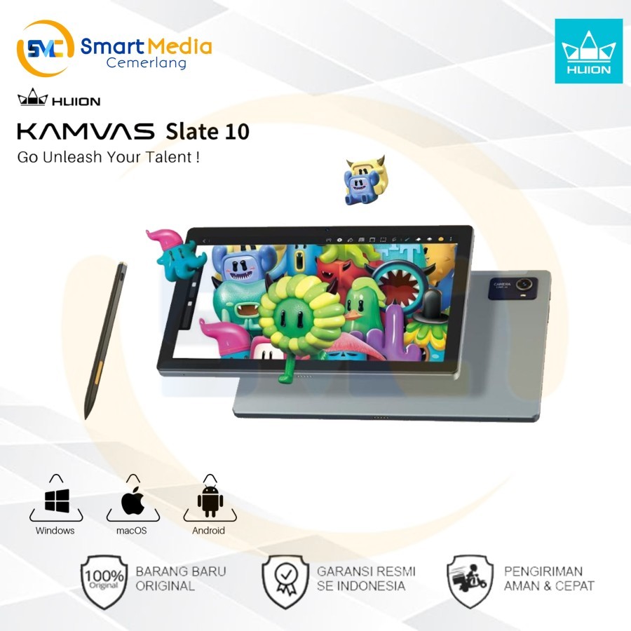 Huion Kamvas Slate 10 drawing tablet Android 10" with pen