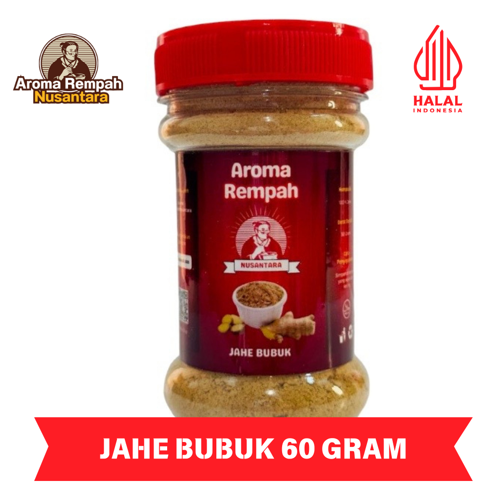 

Aroma Rempah Nusantara - Jahe Bubuk 60gr - Bumbu Masak Dapur Ginger Powder Premium Murni