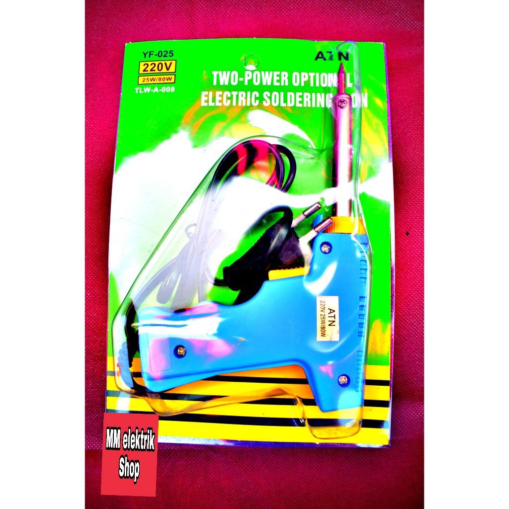 Solder Listrik Tembak Solderan Kayu 40Watt 60Watt ATN