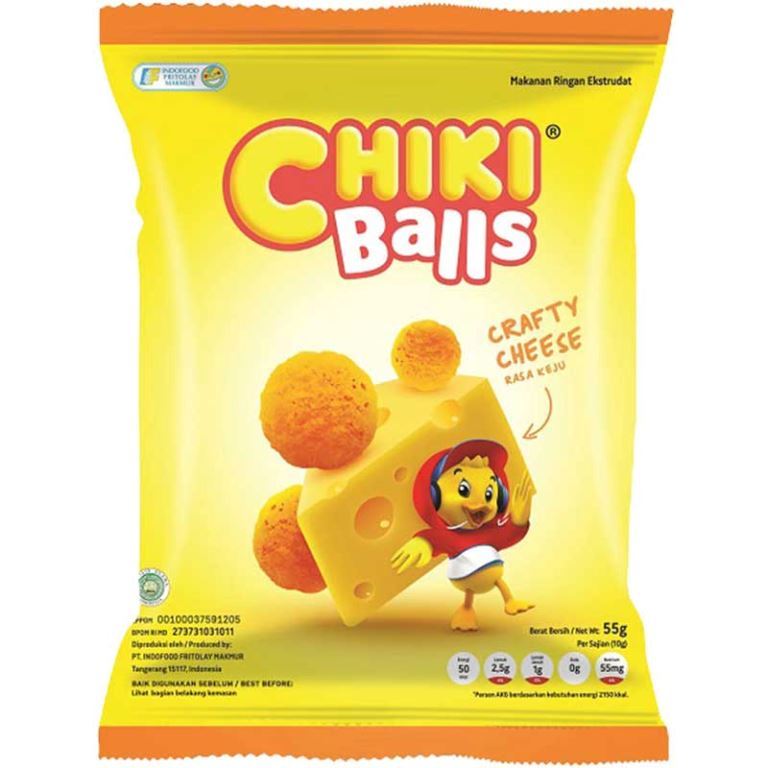 

CHIKI SNACK BALLS CHEESE PCK 55g