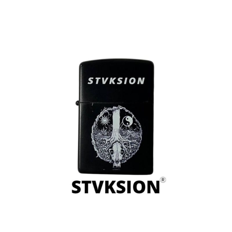 POCKET LIGHTER STVKSION SUNMOON /  KOREK API BAND / KOREK POLOS CUSTOM / KOREK API TITANIUM STAINLES