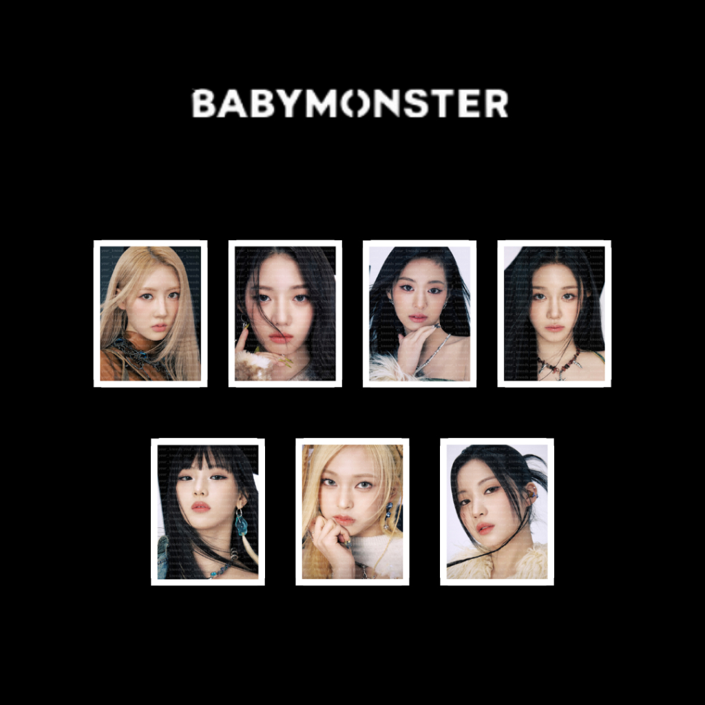 UNOFFICIAL BABY MONSTER ID PHOTO SET | FANMADE | PAS FOTO