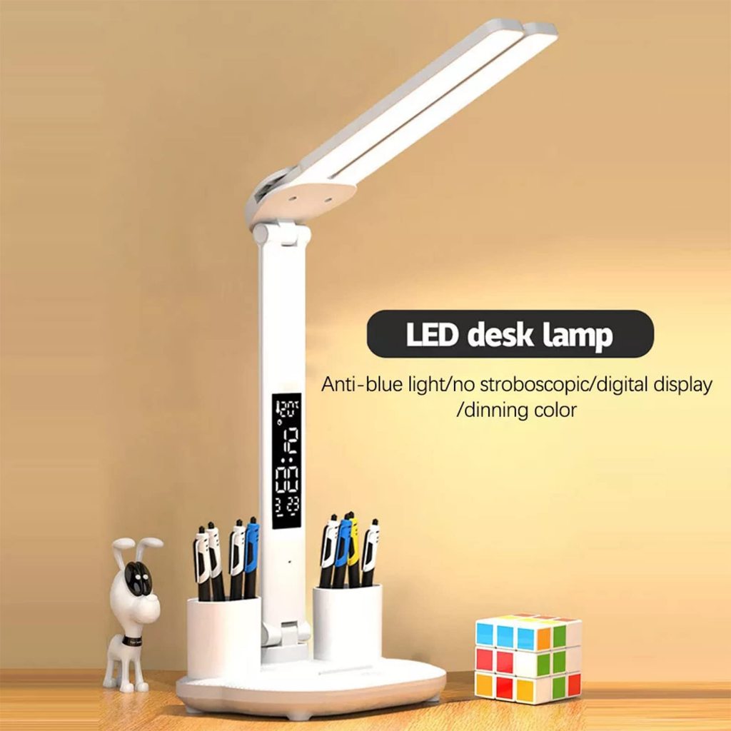 [COD] Lampu Meja LED, Lampu Belajar, Lampu Kamar Tidur, Lampu Multifungsi, Lampu LED, Bisa Di Cas