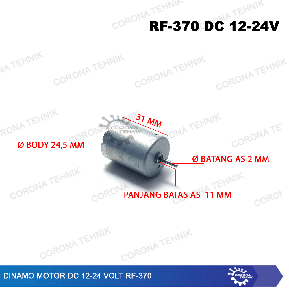 RF-370 Dinamo Motor DC 12-24 Volt