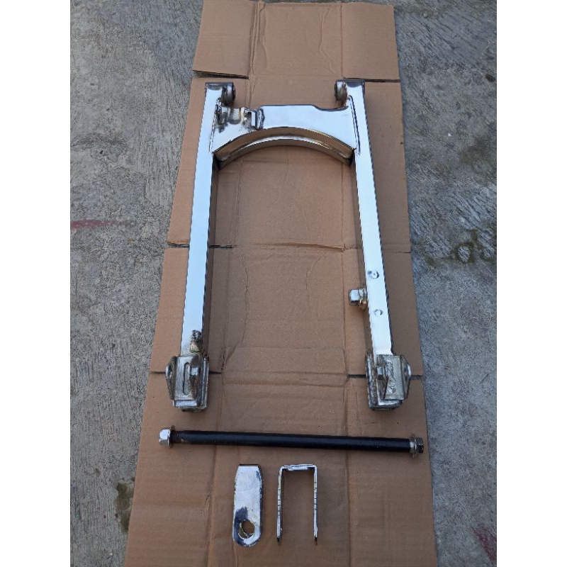 AREM ARM MEGAPRO PRIMUS GL ORIGINAL LEPASAN MOTOR UTUH  (CROM BARU) SET AS RODA SETELAN RANTAI