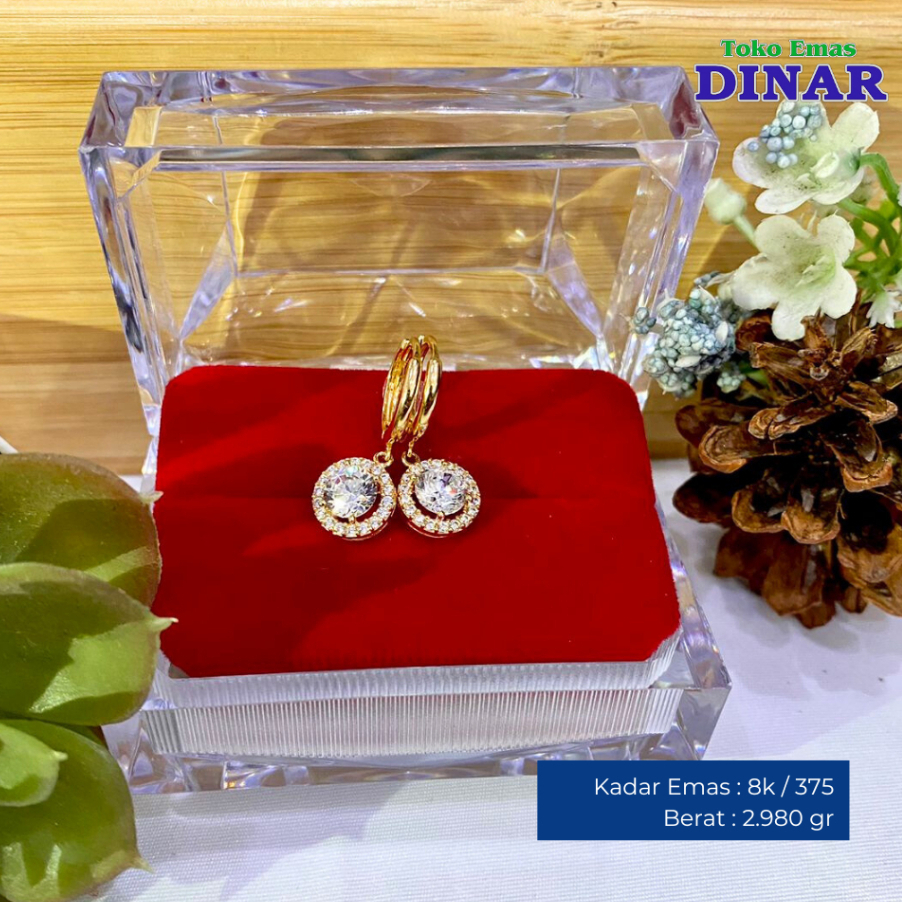 ANTING GONDEL KLIP MODEL SLP - EMAS MUDA - KADAR 8K