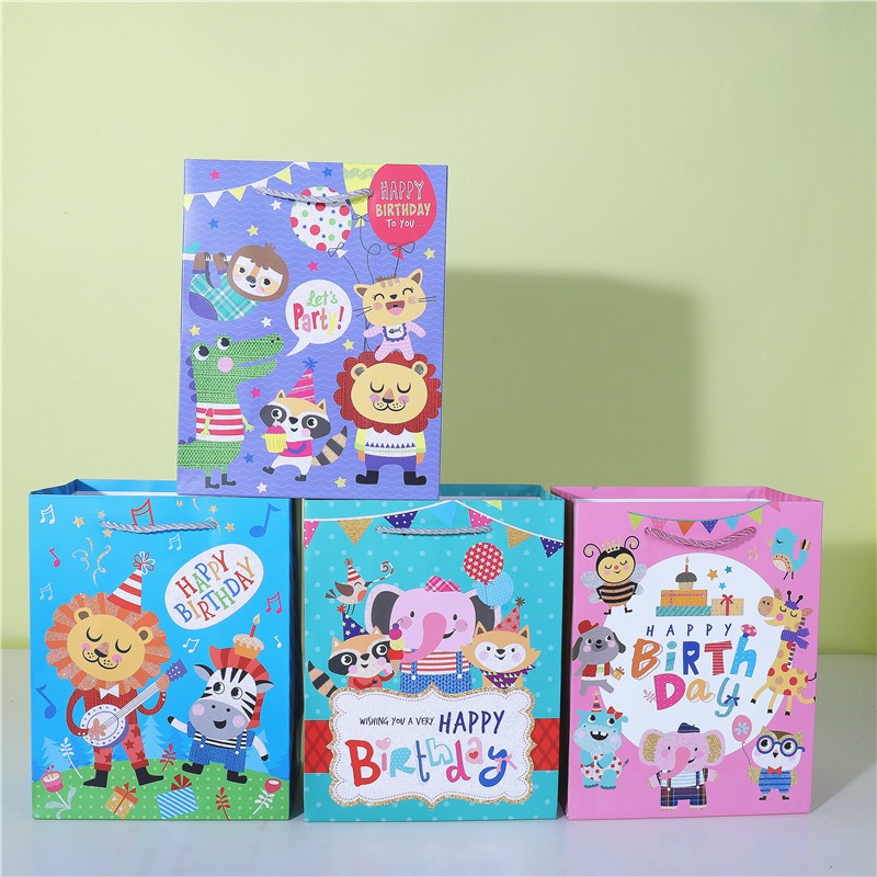 

Paperbag Jumbo Birthday Animal Cat Diamond Manik Gift Bag Lucu