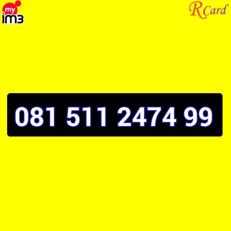 Perdana Nomor Cantik IM3 Indosat 2474 99