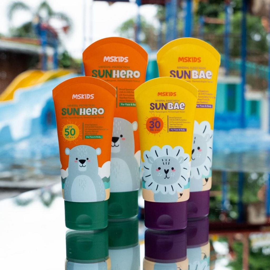 Ms Kids Sunscreen Anak SPF 30 Sunbae Mineral Sun Screen Sunhero SPF 50 Tabir Surya Sunblock Mskids