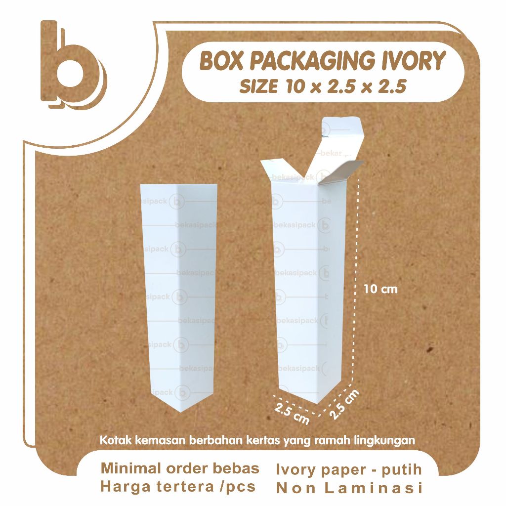 

Box Packaging Ivory Natural 10x2.5x2.5 I BPISN00471