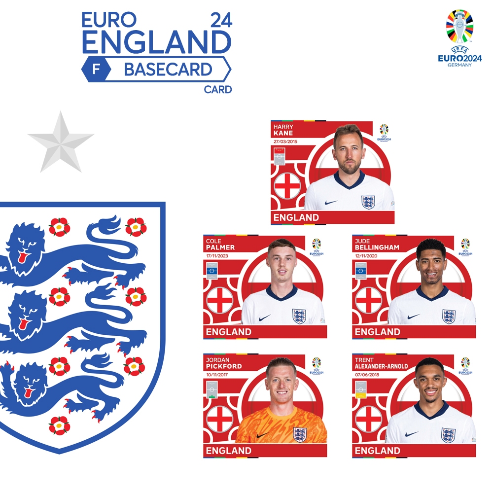 Kartu Bola & Sticker EURO 2024 - ENGLAND