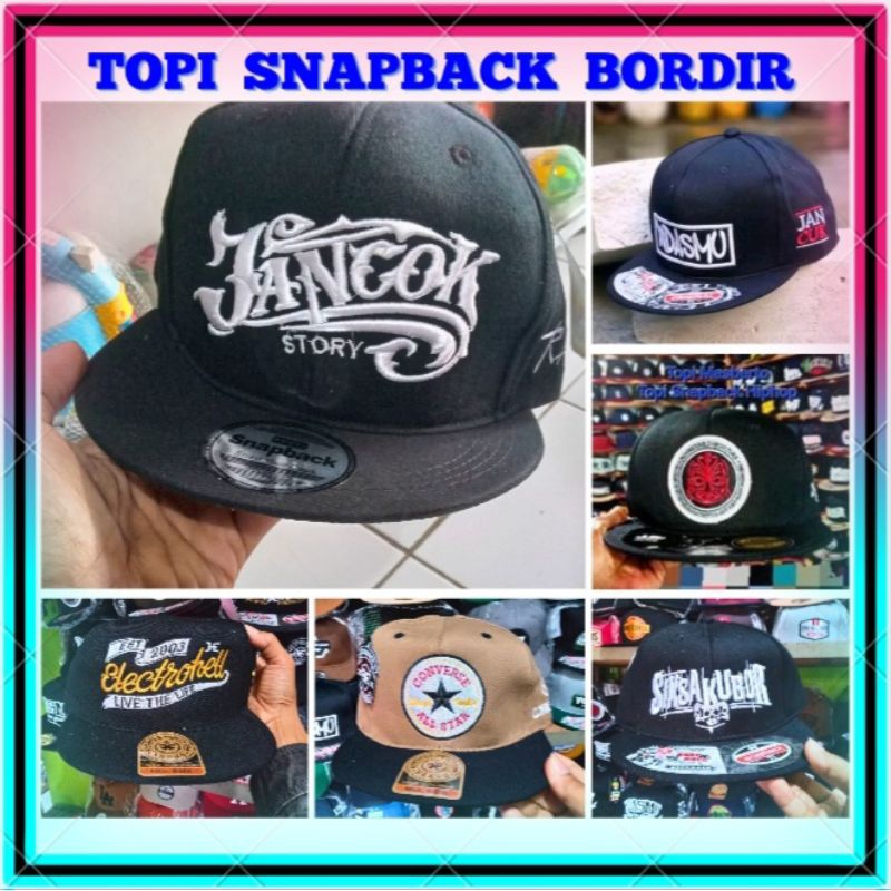 Topi Snapback Ceper Hiphop Masberto Distro Premium Bordir Masbertoo Masbertho Ndasmu Jancok Marjinal