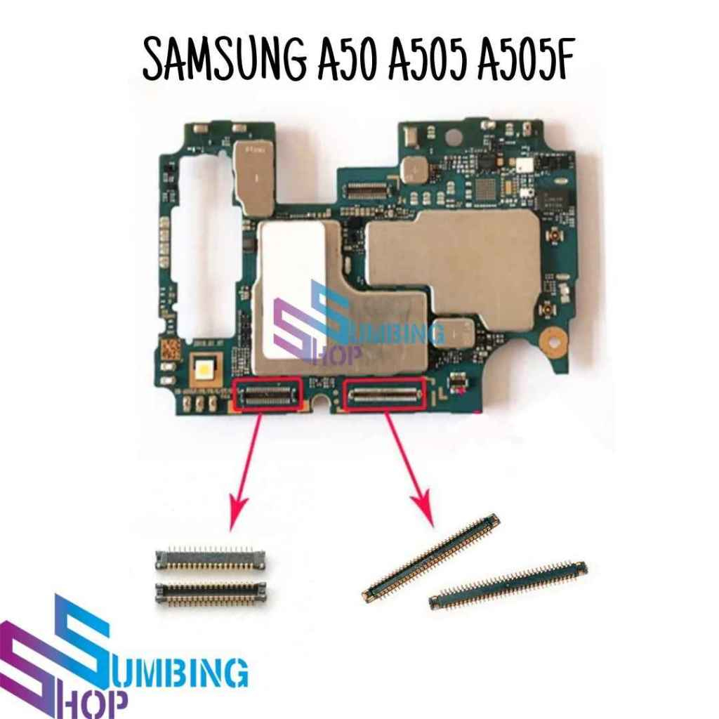 Konektor Lcd Soket Lcd Fpc Samsung A50 A505 A505f Di Mesin