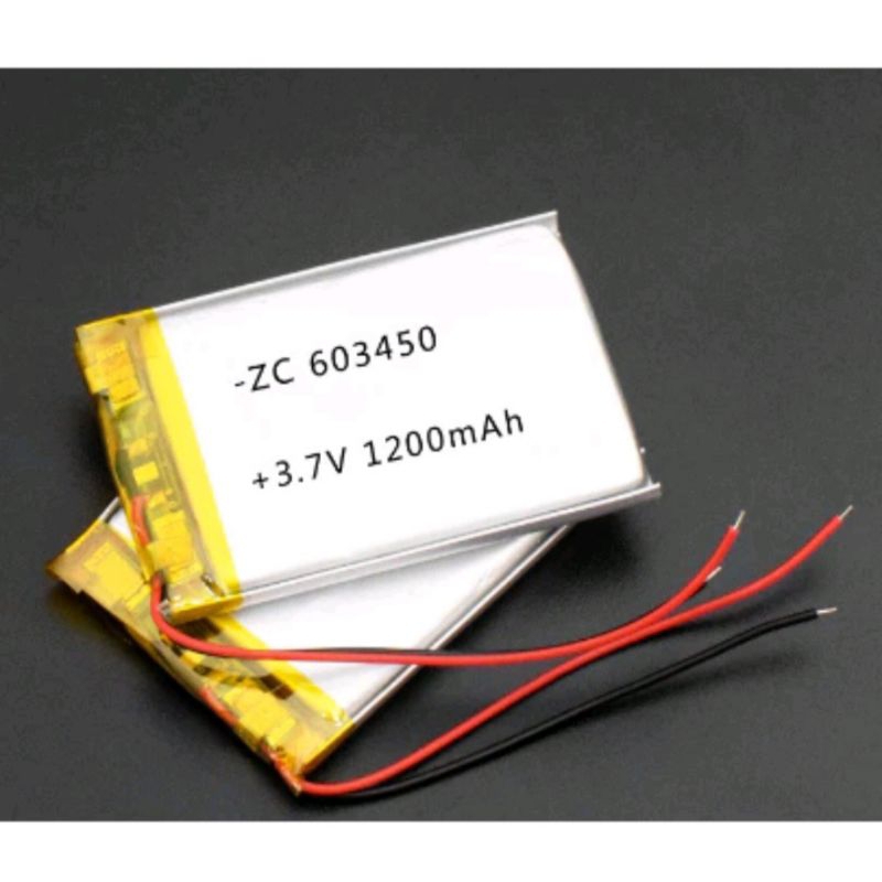Baterai Lithium Ion (Li Polymer) 3.7v/3.8v, Stok Baru -1200mah