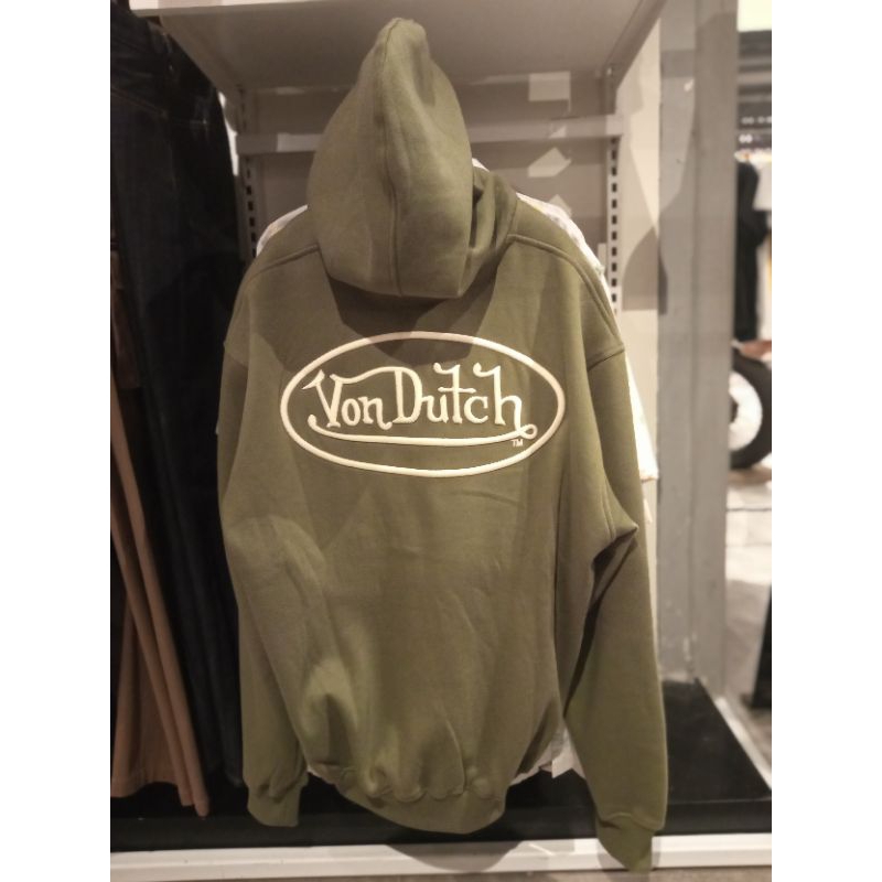 HOODIE ZIPER VON DUTCH ORIGINAL HIJAU