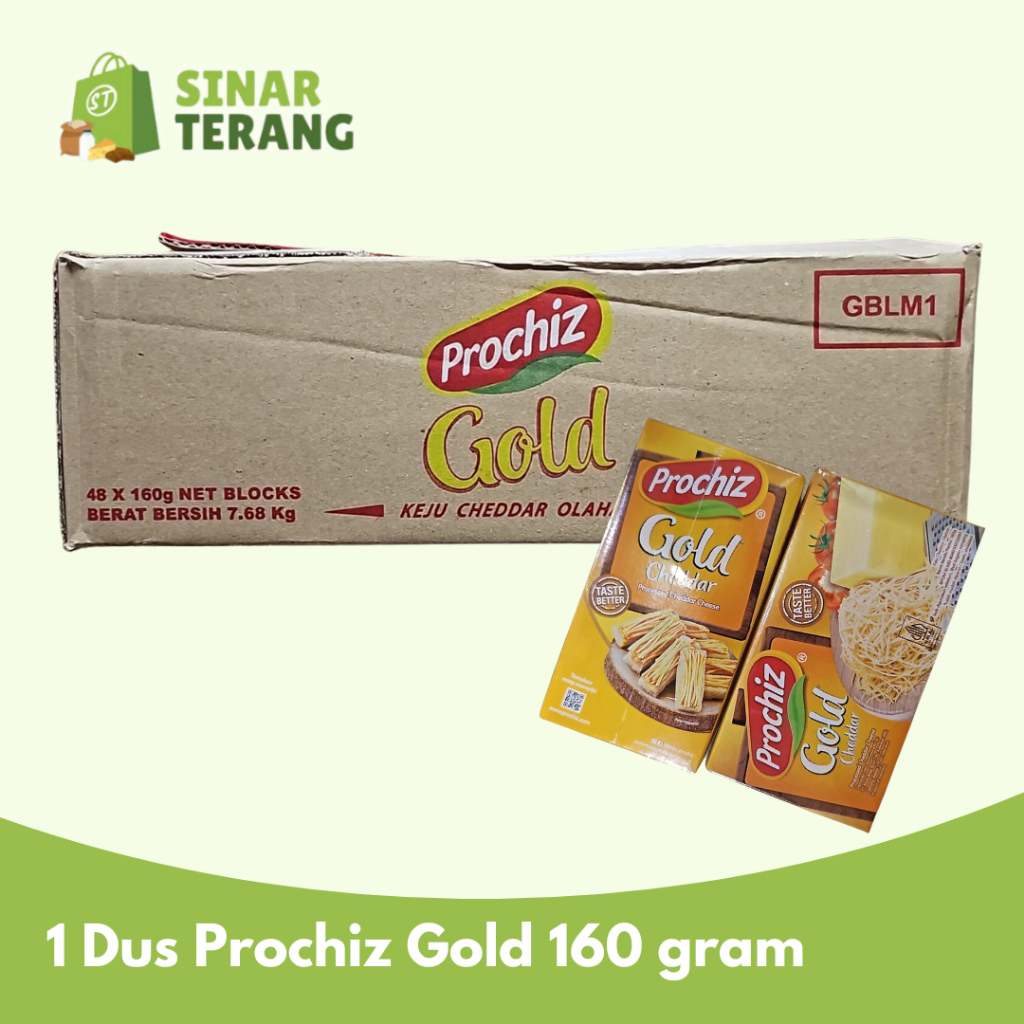 

1 DUS PROCHIZ GOLD KECIL 160GR isi 48 pcs