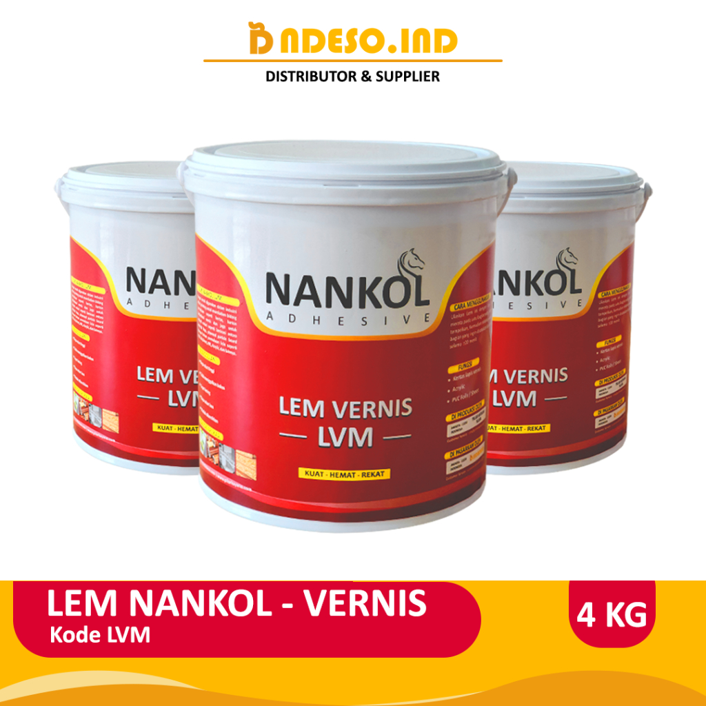 Lem Vernis - Lem PVC Sheet - Nankol LVM - 4KG