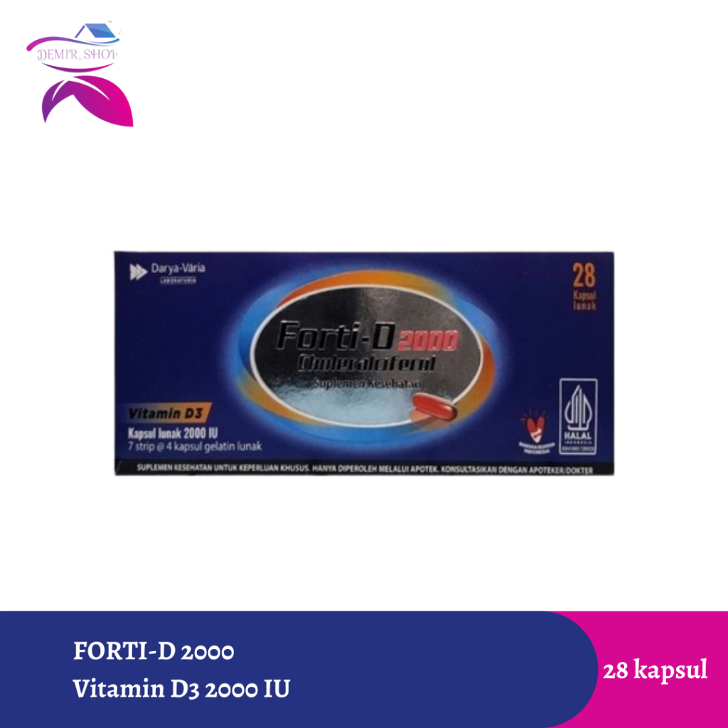 Forti D 2000 IU Box 28 Tablet / Vitamin D3 2000 IU