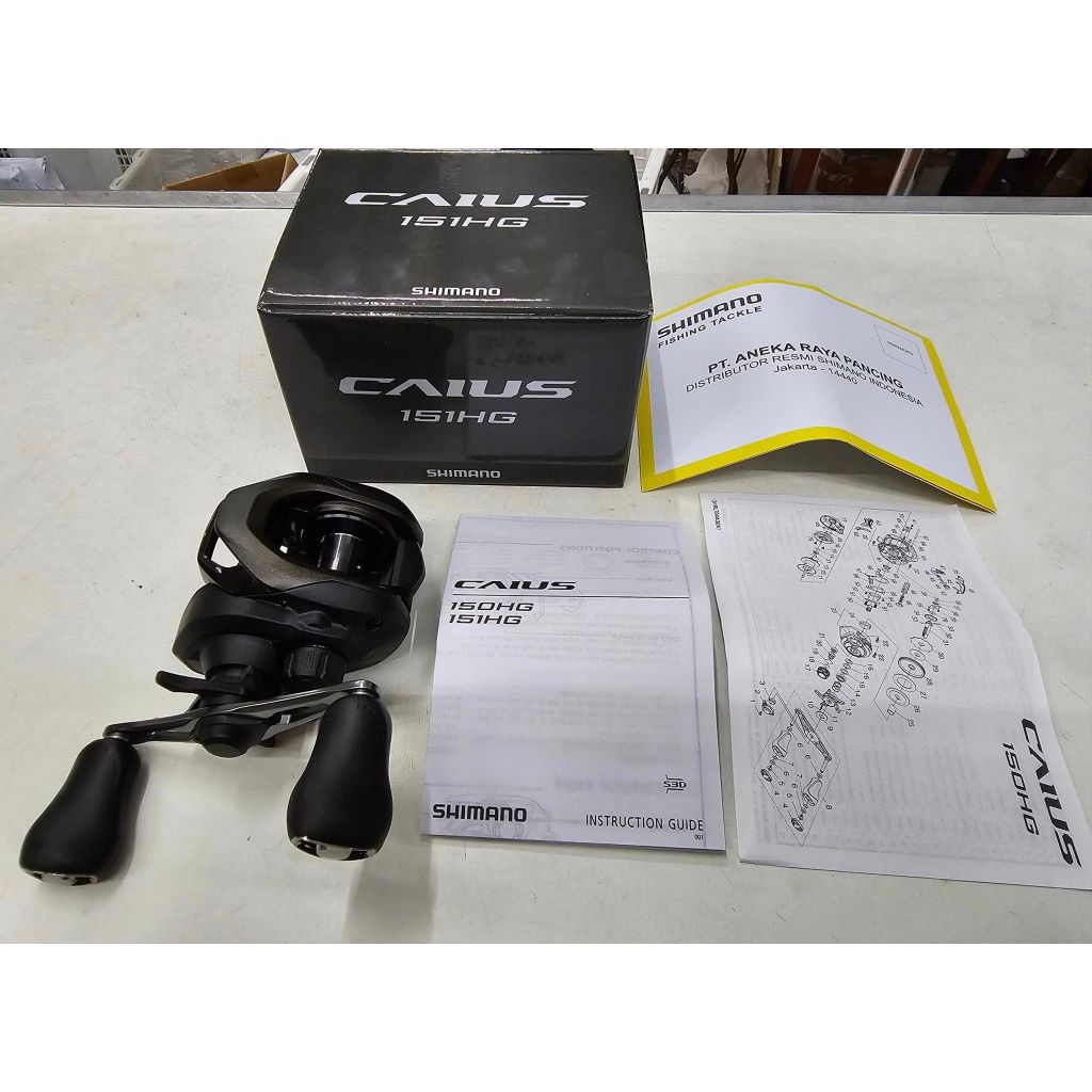 Reel BC / BAITCASTING SHIMANO CAIUS 151HG 2024 (LEFT HANDLE)