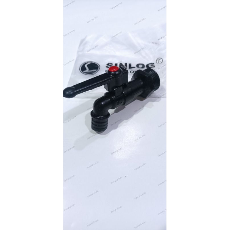 KRAN AIR SINLOG BESI HITAM 3/4 INCH