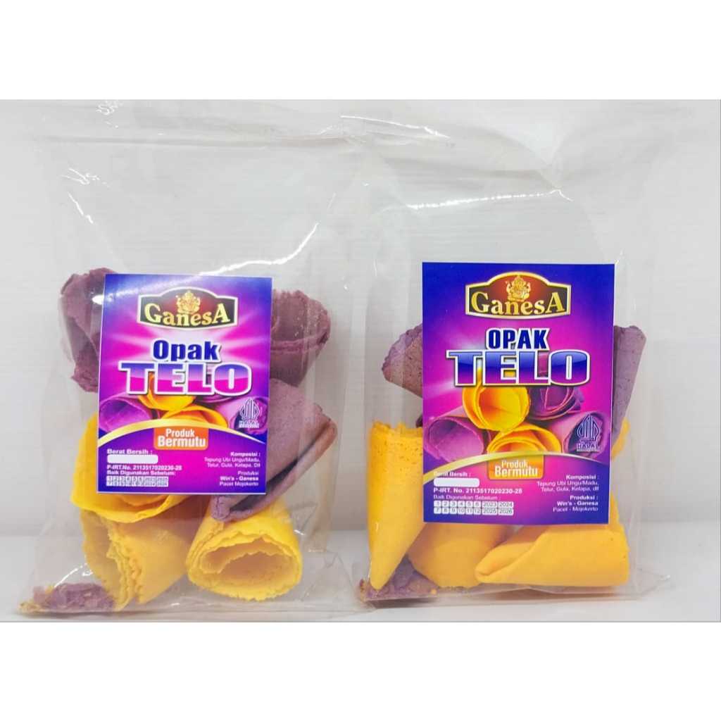 

Opak Telo GANESA Kemasan Ekonomis Jajanan/Oleh-Oleh Khas Jawa Timur